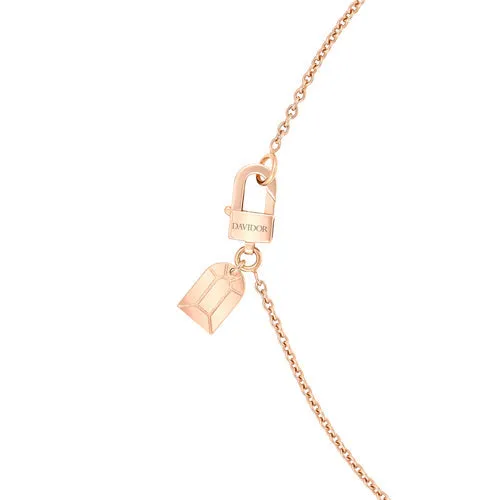 L'Arc de DAVIDOR Bead, 18k Rose Gold with Lacquered Ceramic and Palais Diamonds