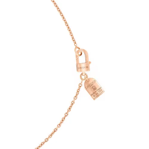 L'Arc de DAVIDOR Bead, 18k Rose Gold with Lacquered Ceramic and Palais Diamonds