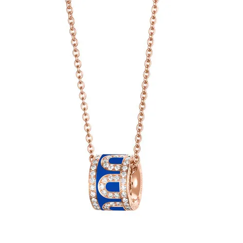 L'Arc de DAVIDOR Bead, 18k Rose Gold with Lacquered Ceramic and Palais Diamonds