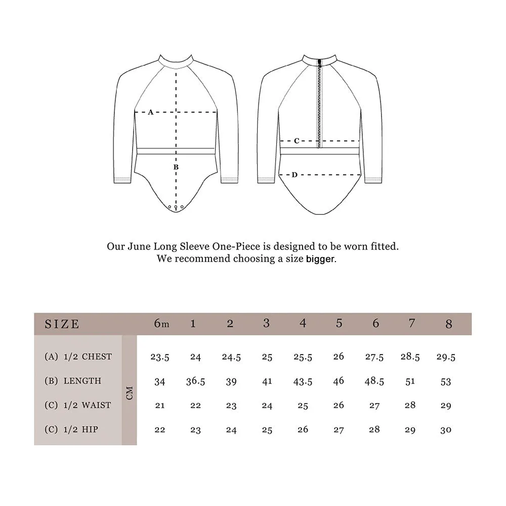 Long sleeve swimsuit - UPF 50  Protection - Sustainable