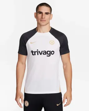 Maillot d'entrainement Chelsea 2023/2024 - Blanc/Noir/Doré