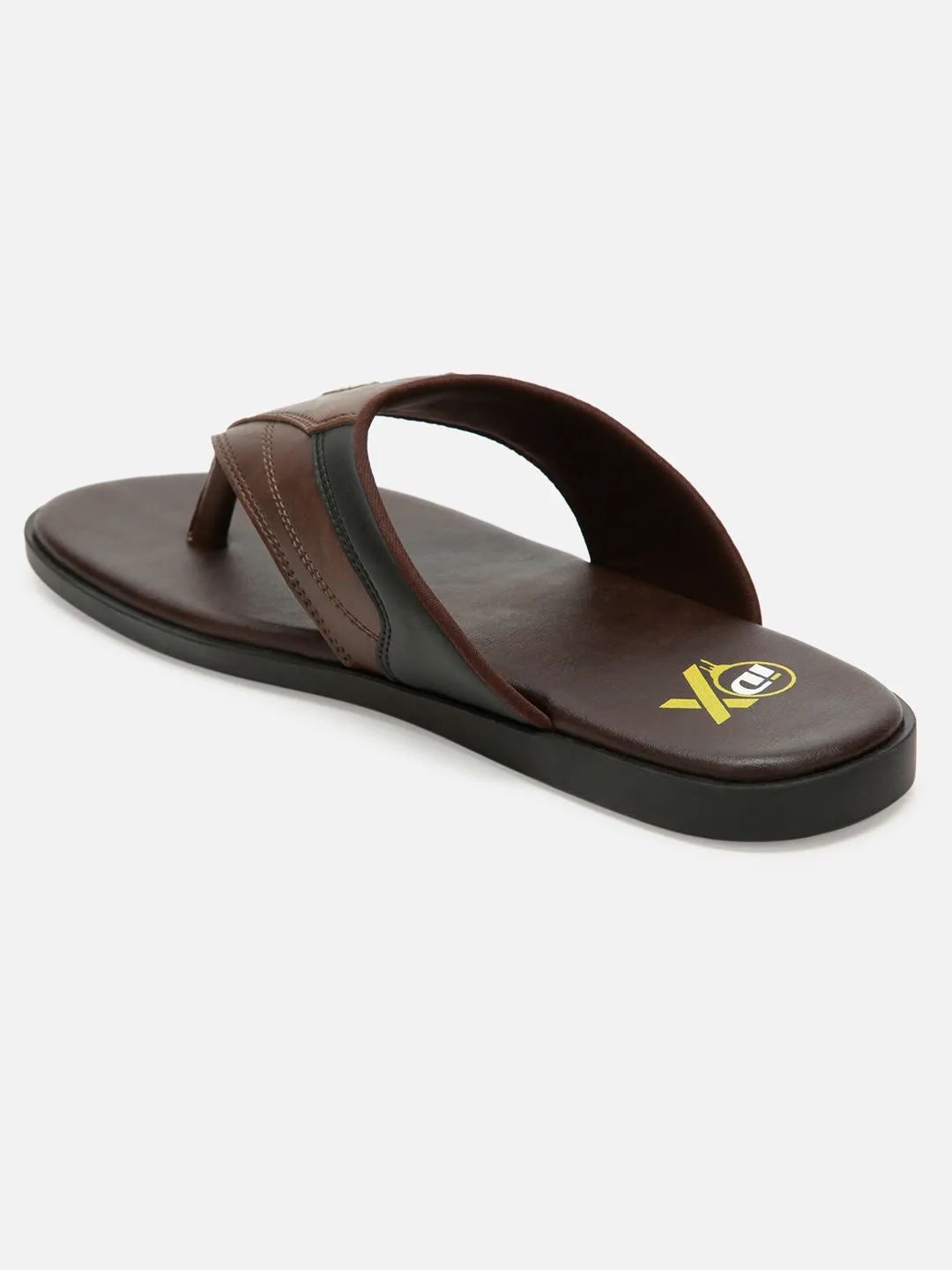 Men's Brown Navy Thong Style Sandal (IX5001)