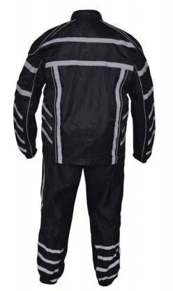 Mens REVOLUTION GEAR Reflective Nylon Rainsuit