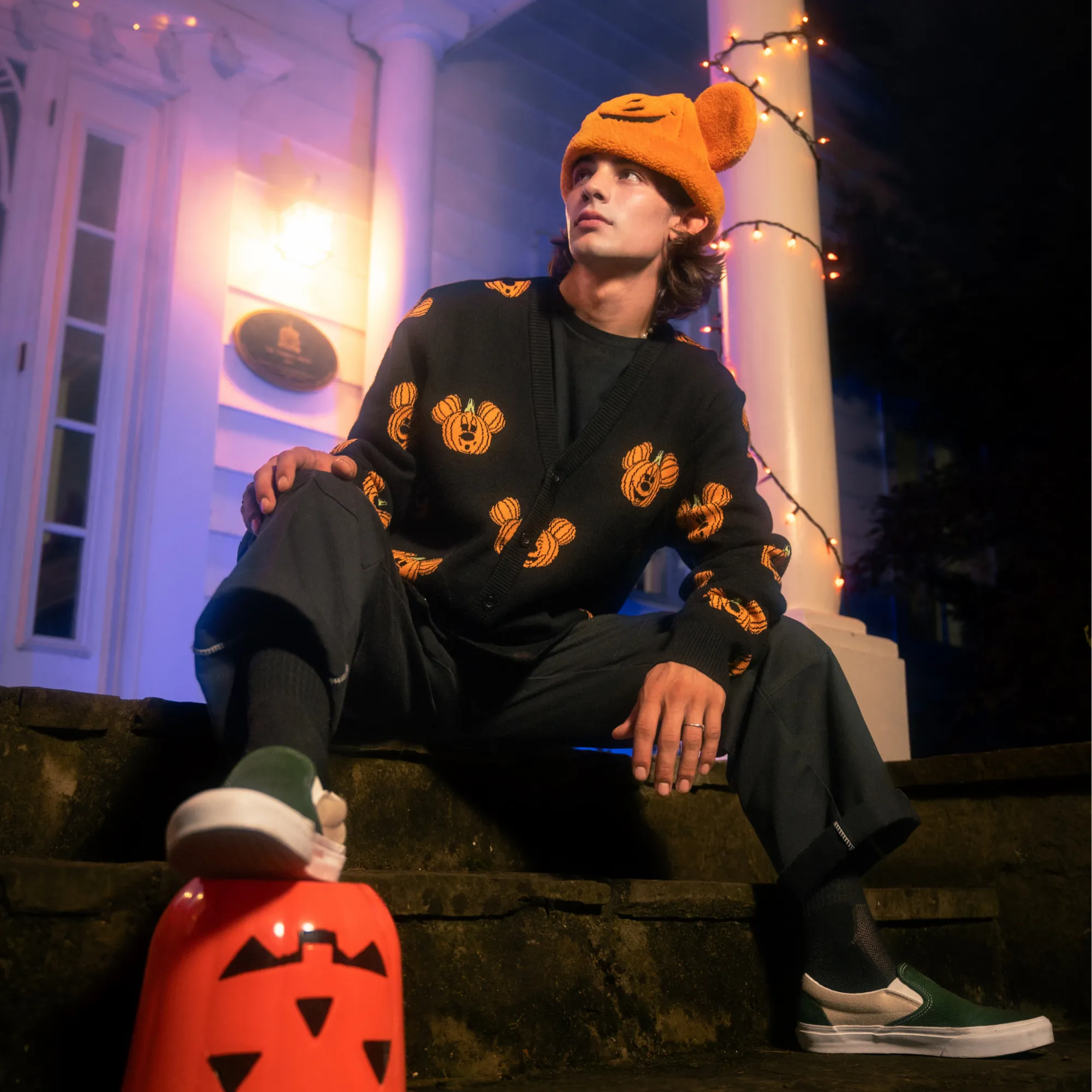 Mickey Glow in the Dark Pumpkin Cardigan