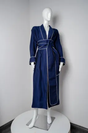 Navy Blue Pyjama Chic Robe