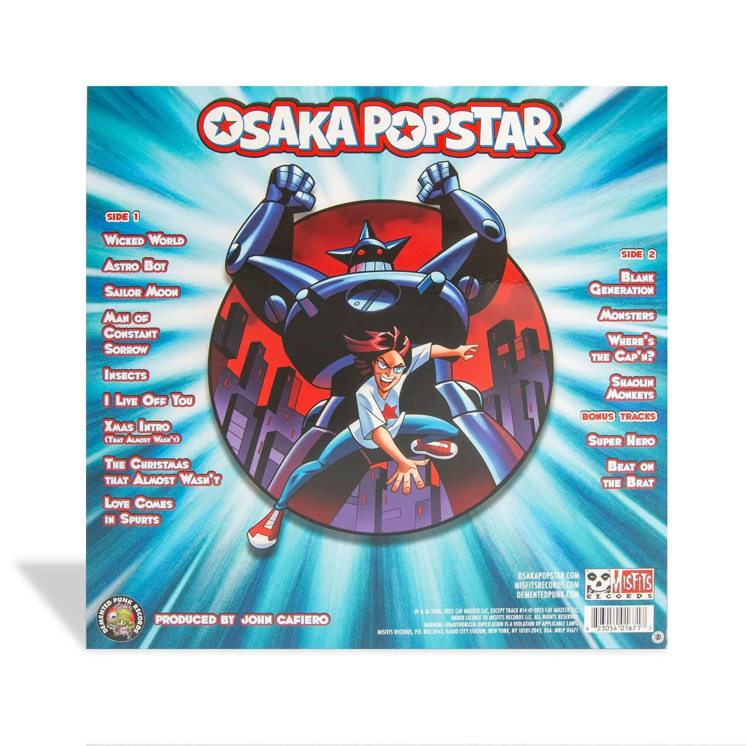 OSAKA POPSTAR & THE AMERICAN LEGENDS OF PUNK (EXPANDED EDITION) VINYL LTD ED BLUE 180 GRAM COLORED VINYL EDITION