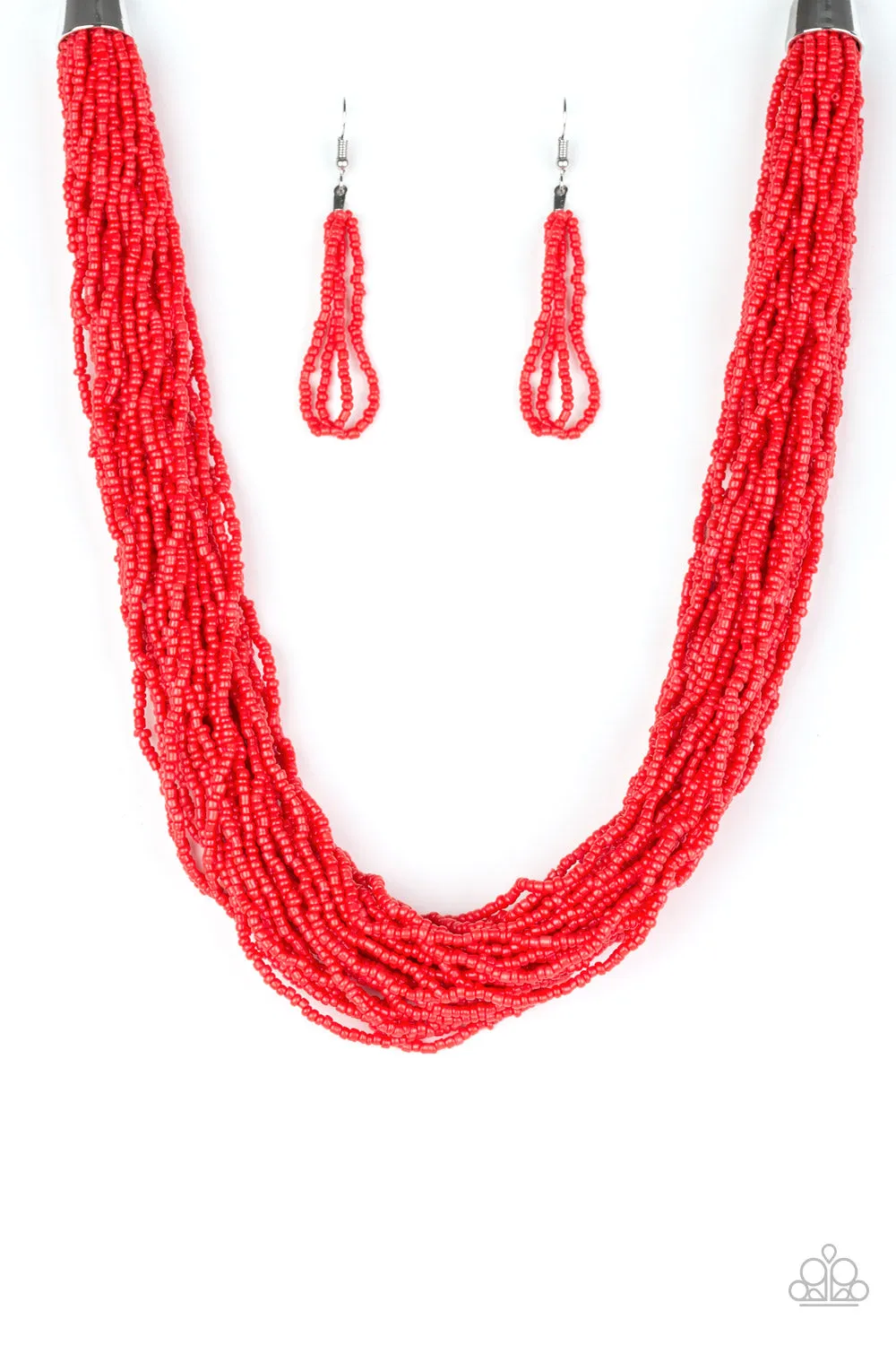 Paparazzi Accessories - The Show Must Congo On #N147 Box 2 - Red Necklace