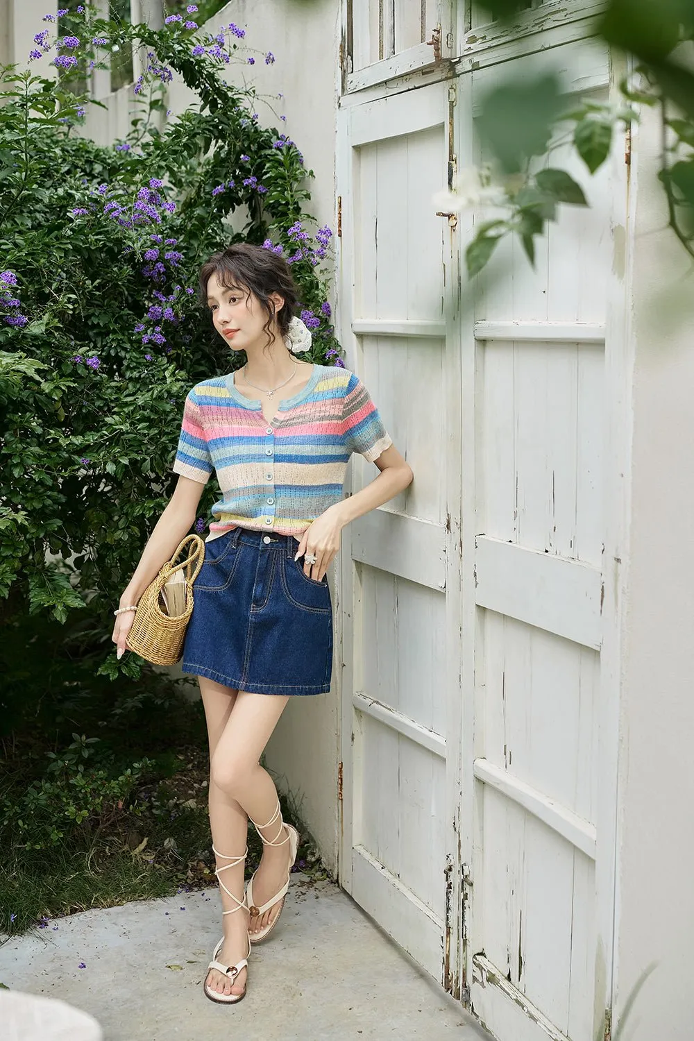 Rainbow Stripes T-shirt for Women