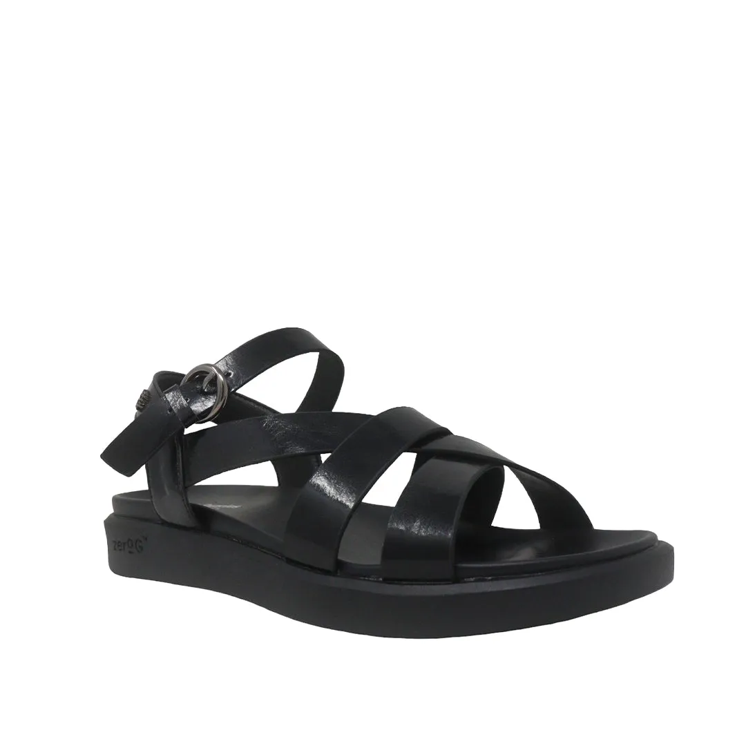 Sandalias flats Inddyra negro para mujer