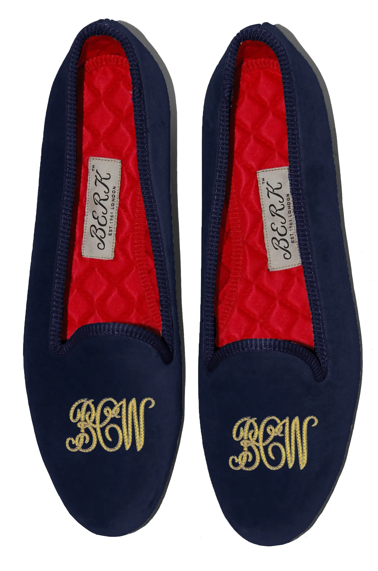 Script Style Monogram Slippers