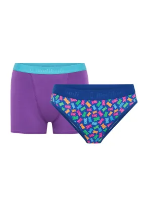 Teen Hipster 2 pack Maxi Power Purple/Candy Bear Blue