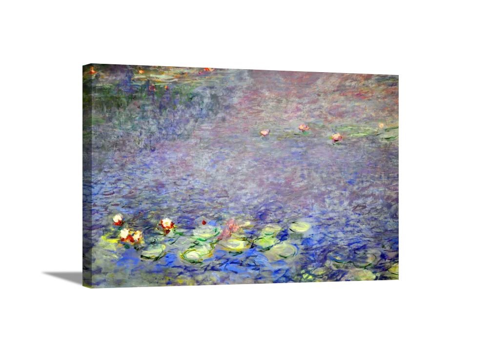 Water Lilies II | Claude Monet Masters Classic Art in Gallery Wrapped Canvas | Various Sizes