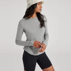 Women's Long Sleeve Sea Tee - Medium Grey